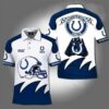 100th Indianapolis Colts For Cotls Fan Football Polo Shirt L98 2