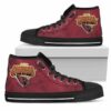 3D Simple Logo Arizona Cardinals Custom Canvas High Top Shoes L98 2