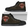 3D Simple Logo Cleveland Browns Custom Canvas High Top Shoes L98 2