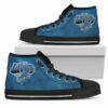 3D Simple Logo Detroit Lions Custom Canvas High Top Shoes L98 3