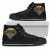 3D Simple Logo Jacksonville Jaguars Custom Canvas High Top Shoes L 3