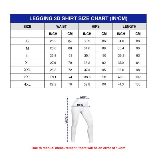 Legging Size Chart