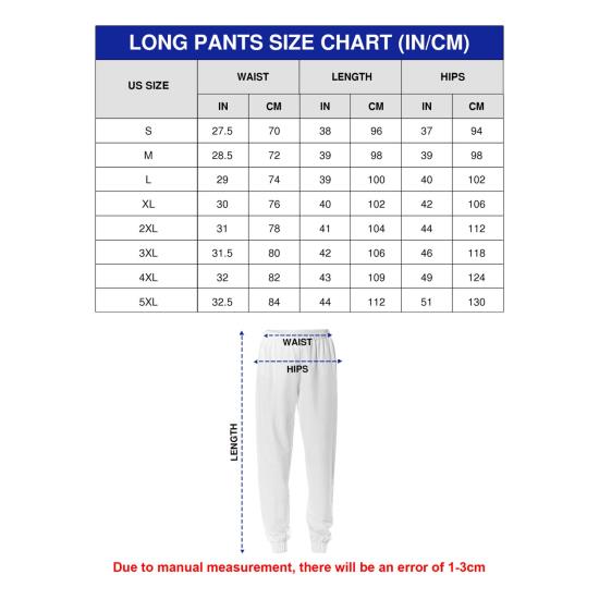 Pants Size Chart