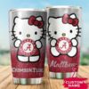 Alabama Crimson Tide Hello Kitty Custom Name Tumbler 3