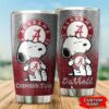 Alabama Crimson Tide Snoopy Custom Name Tumbler 2