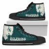 Alien Movie Miami Dolphins Custom Canvas High Top Shoes L98 2