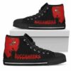 Alien Movie Tampa Bay Buccaneers Custom Canvas High Top Shoes L98 3