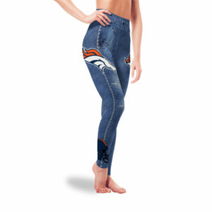 Amazing Blue Jeans Denver Broncos Leggings 3