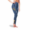 Amazing Blue Jeans New Orleans Saints Leggings 4