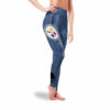 Amazing Blue Jeans Pittsburgh Steelers Leggings 5