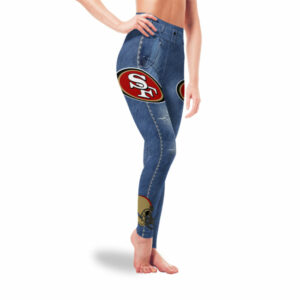 Amazing Blue Jeans San Francisco 49ers Leggings 3