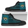 American Flag Jacksonville Jaguars Custom Canvas High Top Shoes L9 2