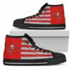 American Flag Tampa Bay Buccaneers Custom Canvas High Top Shoes L9 2