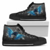 Angel Wings Carolina Panthers High Top Shoes 4