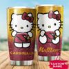 Arizona Cardinals Hello Kitty Custom Name Tumbler 2