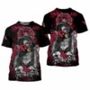 Arizona Cardinals Skulls Flowers Men’s And Women’s Gift For Fa 2