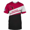 Arizona Cardinals T-Shirt 3D new style Short Sleeve gift for fan 3