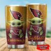 Arizona Cardinals Yoda Custom Name Tumbler 2