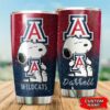 Arizona Wildcats Snoopy Custom Name Tumbler 2