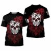 Atlanta Falcons Sugar Skull Men’s And Women’s Gift For Fan 3D 2