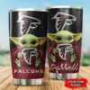 Atlanta Falcons Yoda Custom Name Tumbler 2