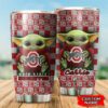 Baby Yoda Love Ohio State Buckeyes Custom Name Tumbler 3