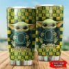 Baby Yoda Love Oregon Ducks Custom Name Tumbler 3