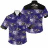 Baltimore Ravens Flowers Gift For Fan Hawaiian Graphic Print Short 3