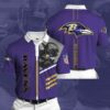 Baltimore Ravens Football 1 Polo Shirt L98 2