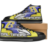 Baltimore Ravens Football 17 Custom Canvas High Top Shoes L98 2