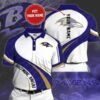 Baltimore Ravens Football Polo Shirt L98 2