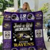 Baltimore Ravens Girl 3D Quilt Blanket 5