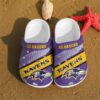 Baltimore Ravens Go Ravens gift for fan Rubber Crocs Crocband Clogs, C 3