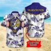 Baltimore Ravens Grateful Dead Gift For Fan Personalized Hawaiian 2