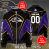 Baltimore Ravens Personalized BR Bomber Jacket 3