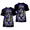 Baltimore Ravens Skulls Flowers Men’s And Women’s Gift For Fan 2