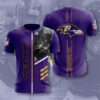 Baltimore Ravens T-shirt 3D Performance Short Sleeve 3