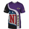 Baltimore Ravens T-shirt 3D summer Short Sleeve gift for fan 2