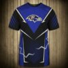 Baltimore Ravens T-shirts lightning graphic gift for men 3