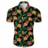 Beach Shirt Cincinnati Bengals Hawaiian Shirt Floral Button Up Slim Fit Body 2