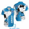 Beach Shirt Detroit Lions Snoopy Lover 3D Printed Hawaiian Shirt Combo Beach 3