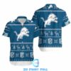 Beach shirt Detroit Lions Ugly Sweatshirt Christmas 3D Hawaiian Shirt Beach Set 3