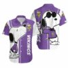 Beach Shirt Minnesota Vikings snoopy lover 3d printed Hawaiian Shirt 3