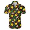 Beach Shirt washington redskins tropical flower Hawaiian Shirt White 3