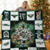 Bl – New York Jets Christmas Tree Quilt Blanket 4