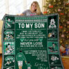 Bl – New York Jets To My Son Quilt Blanket 3