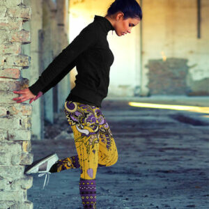 Boho Minnesota Vikings Leggings With Fantastic Art 3