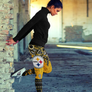 Boho Pittsburgh Steelers Leggings With Fantastic Art 3