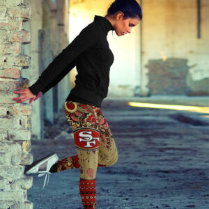 Boho San Francisco 49ers Leggings With Fantastic Art 3