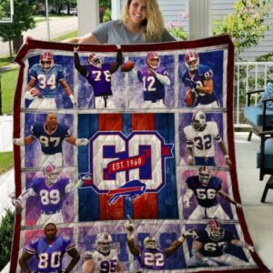 Buffalo Bills 3D Quilt Blanket 3